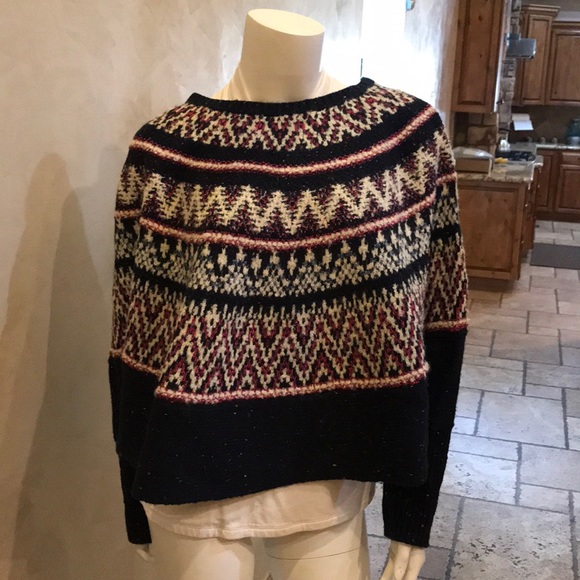 Anthropologie Sweaters - Anthropologie sleeping on Snow Poncho Sweater XS/S